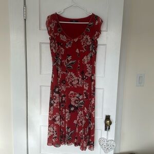 Floral vintage sleeveless dress